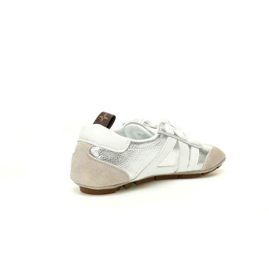 Louis Vuitton Sneakerina Ballet Sneaker Silver Gray White