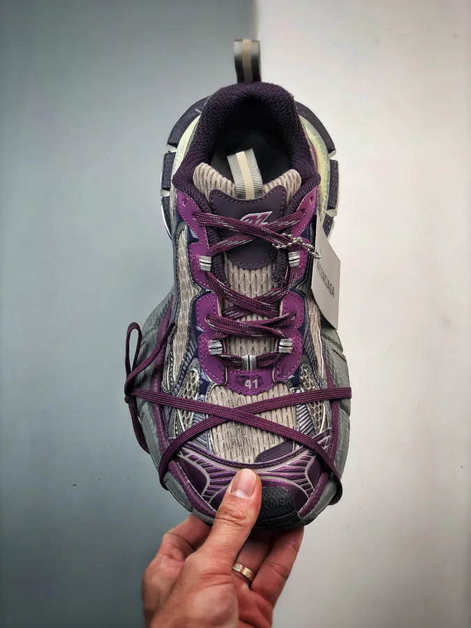Balenciaga Sneakers 3XL Silver Brown Purple