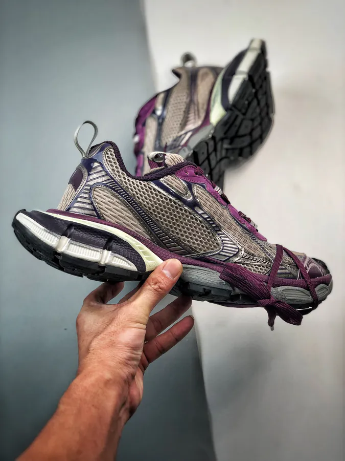 Balenciaga Sneakers 3XL Silver Brown Purple