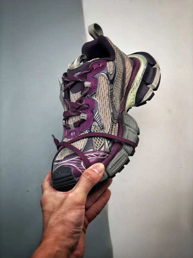 Balenciaga Sneakers 3XL Silver Brown Purple