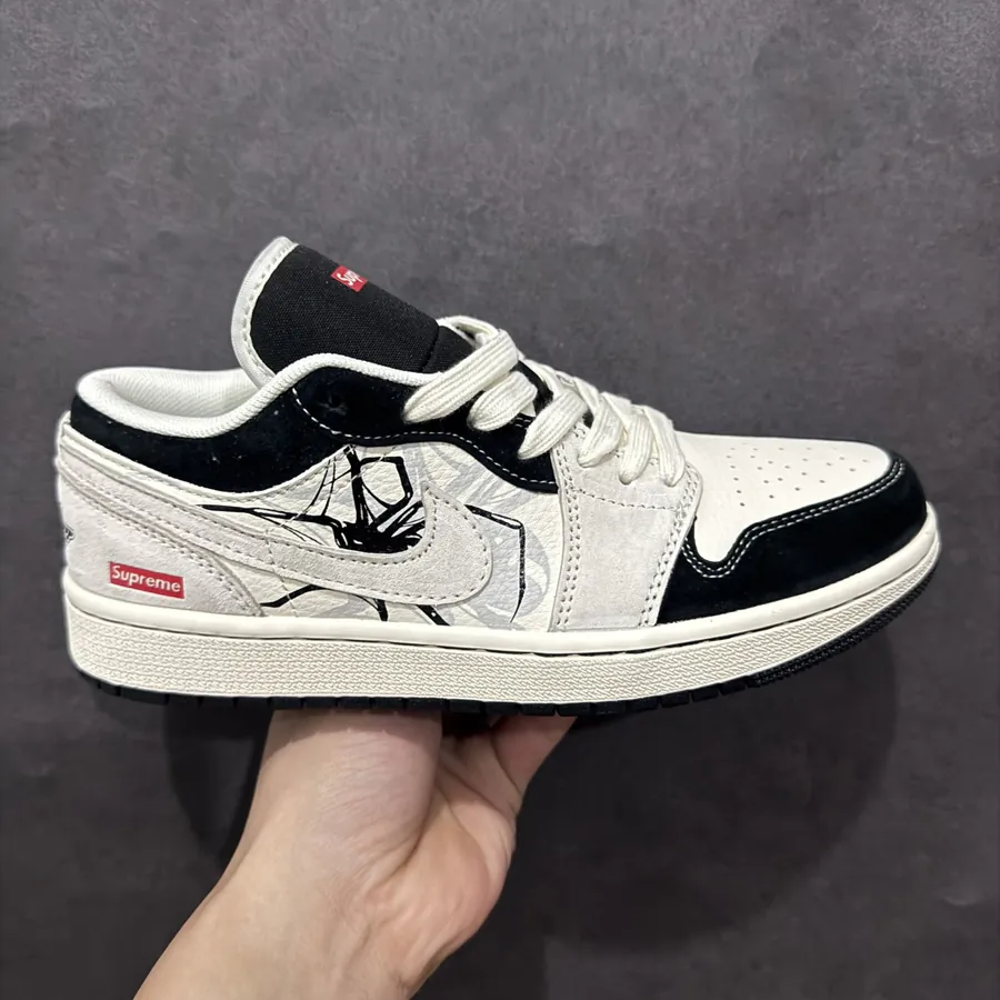 Air 1 Low 1 Jo1 Collaboration Spider High End Customized Low Top Retro Basketball Shoes