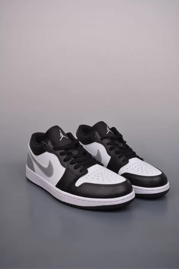 AJ1 Low Black and Silver Toe Authentic Replica