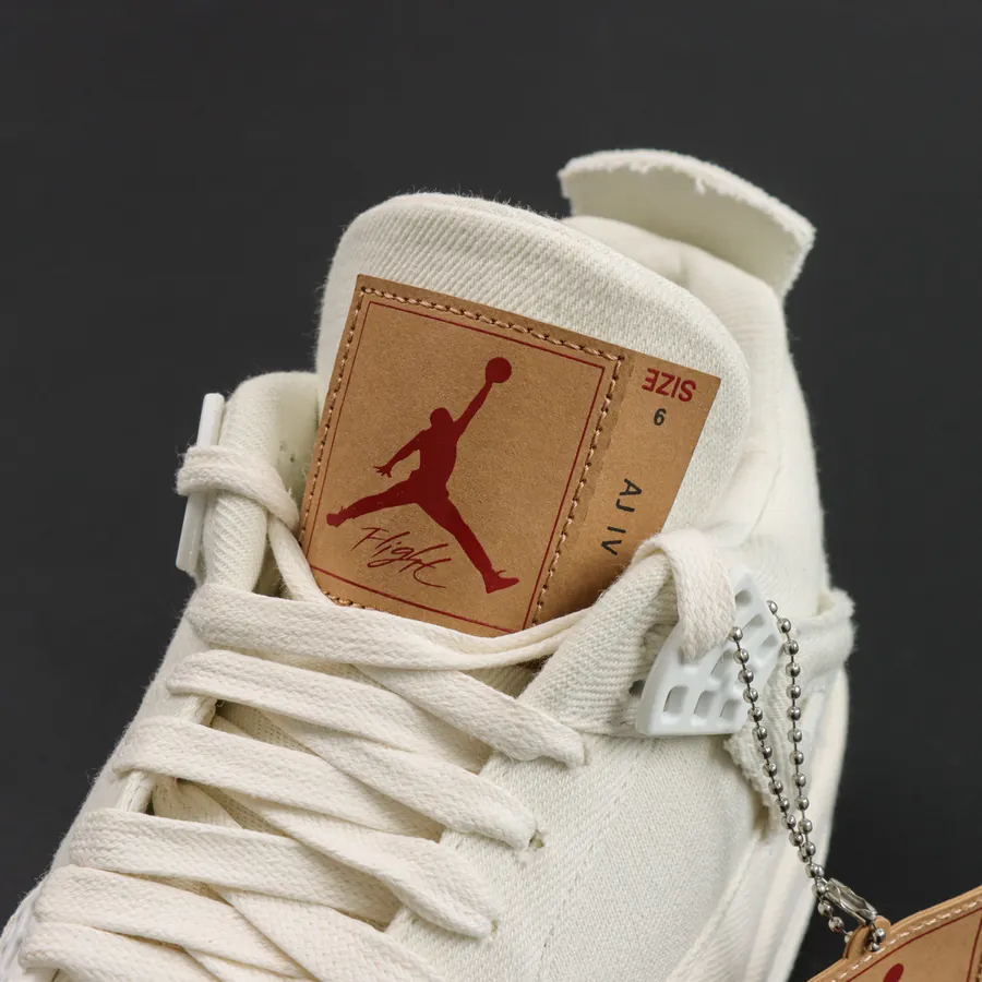 Air Jordan 4 Levis White (Levis Tag) S2 Original Production