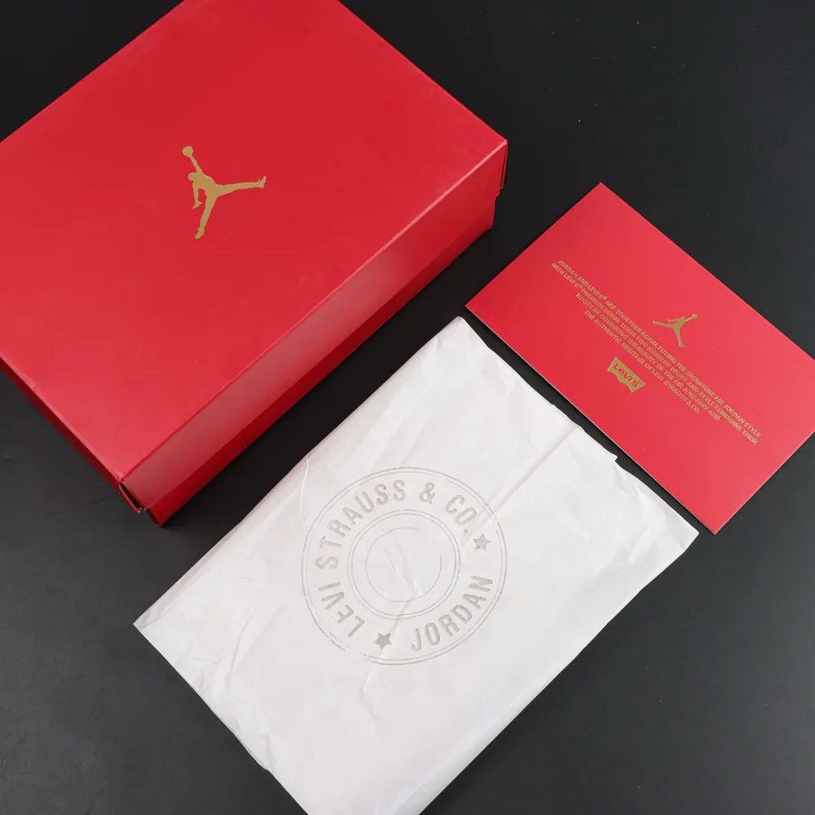 Air Jordan 4 Levis White (Levis Tag) S2 Original Production
