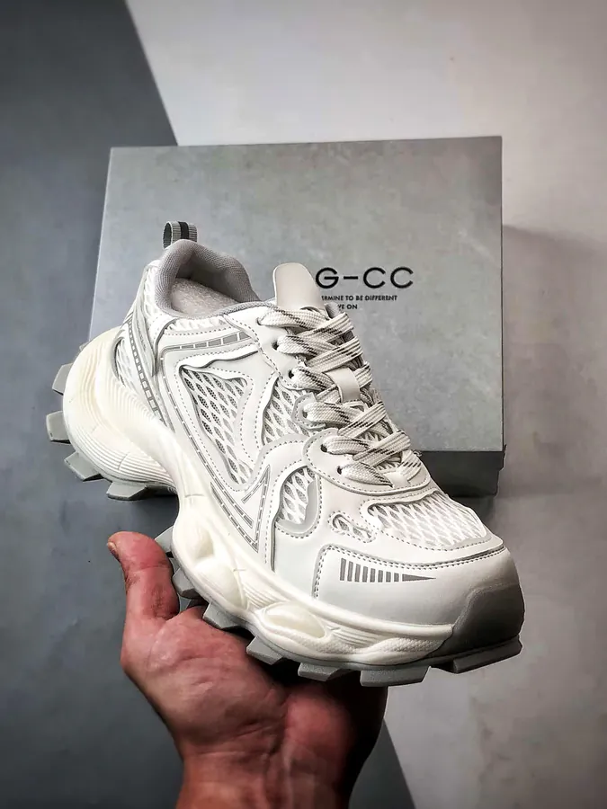 GG CC Chunky Low Sneaker in White