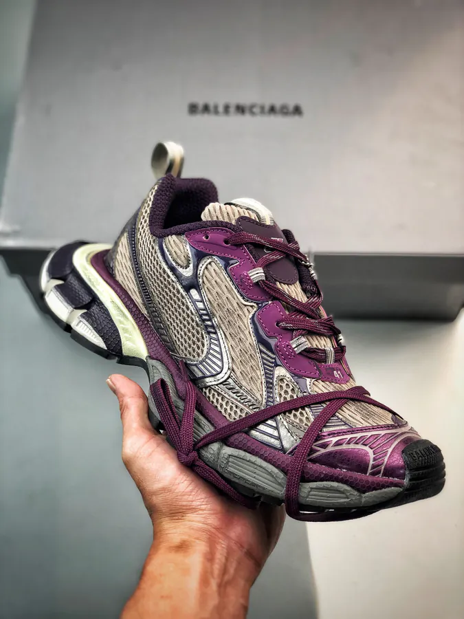 Balenciaga Sneakers 3XL Silver Brown Purple