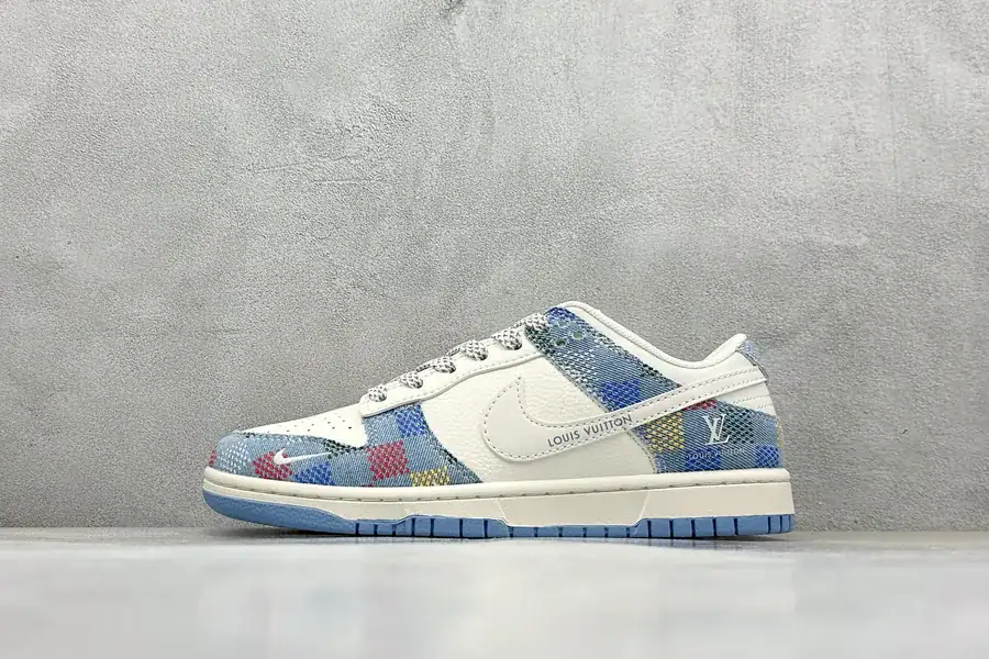 Nike SB Dunk Low LV Collaboration Custom Box, High Cleanliness, Premium Leather
