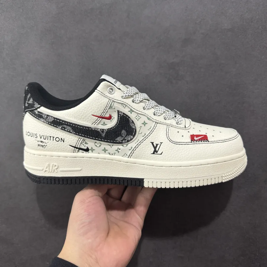 Louis Vuitton x Nk Air Force 1’07 Custom Color Low Top Sneaker