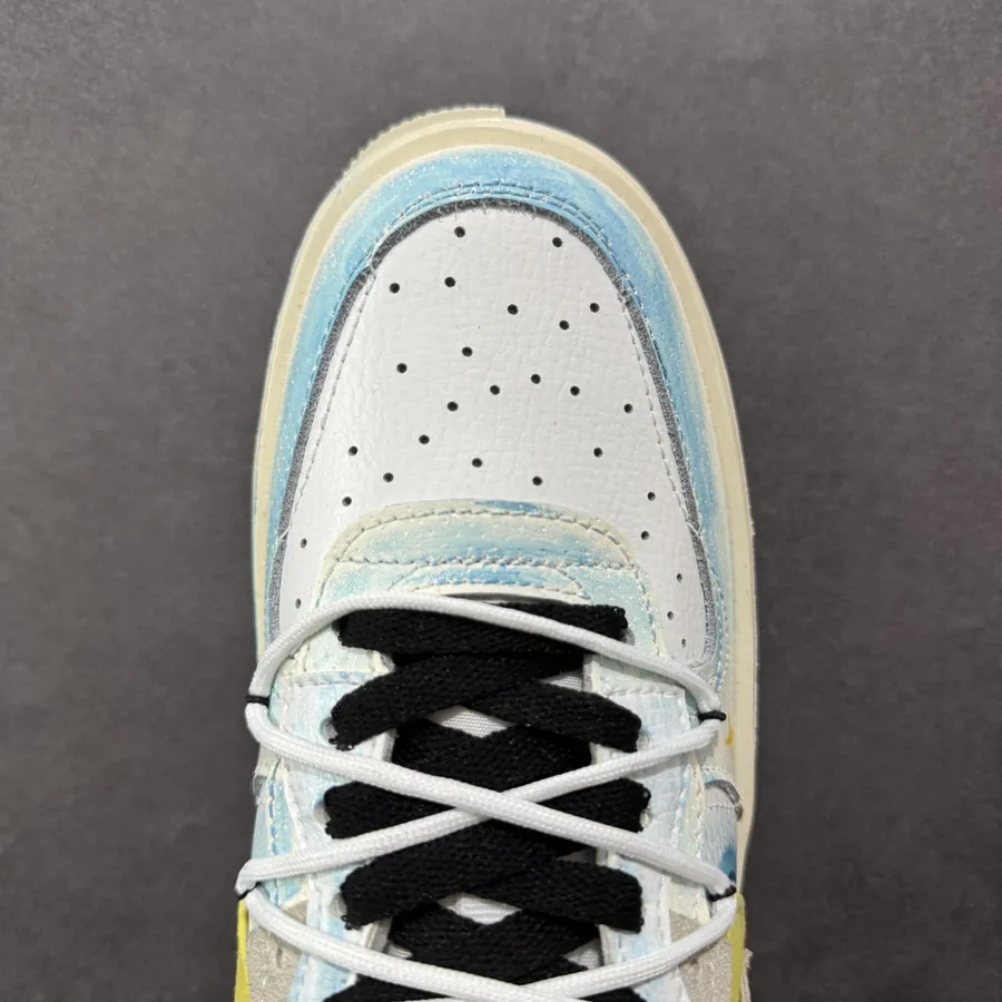Nike Air Force 107 Low Y B Stars Hand Painted Graffiti Sneaker