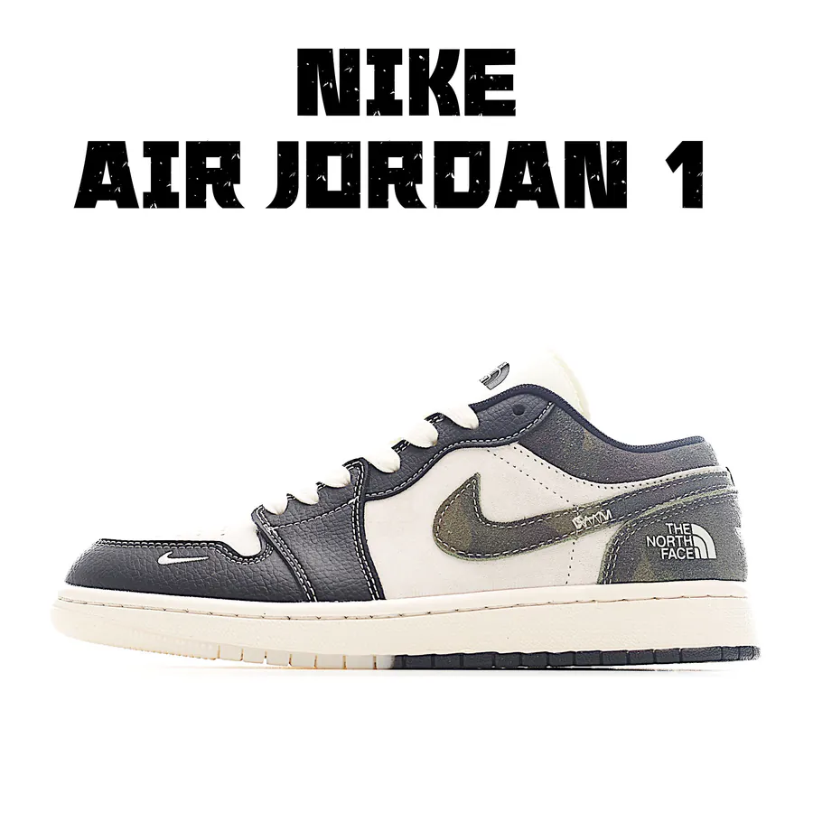 Air 1 Low 1 Jo1 Collaboration Dark Camouflage High End Custom Low Top Retro Basketball Shoes DM9188 013
