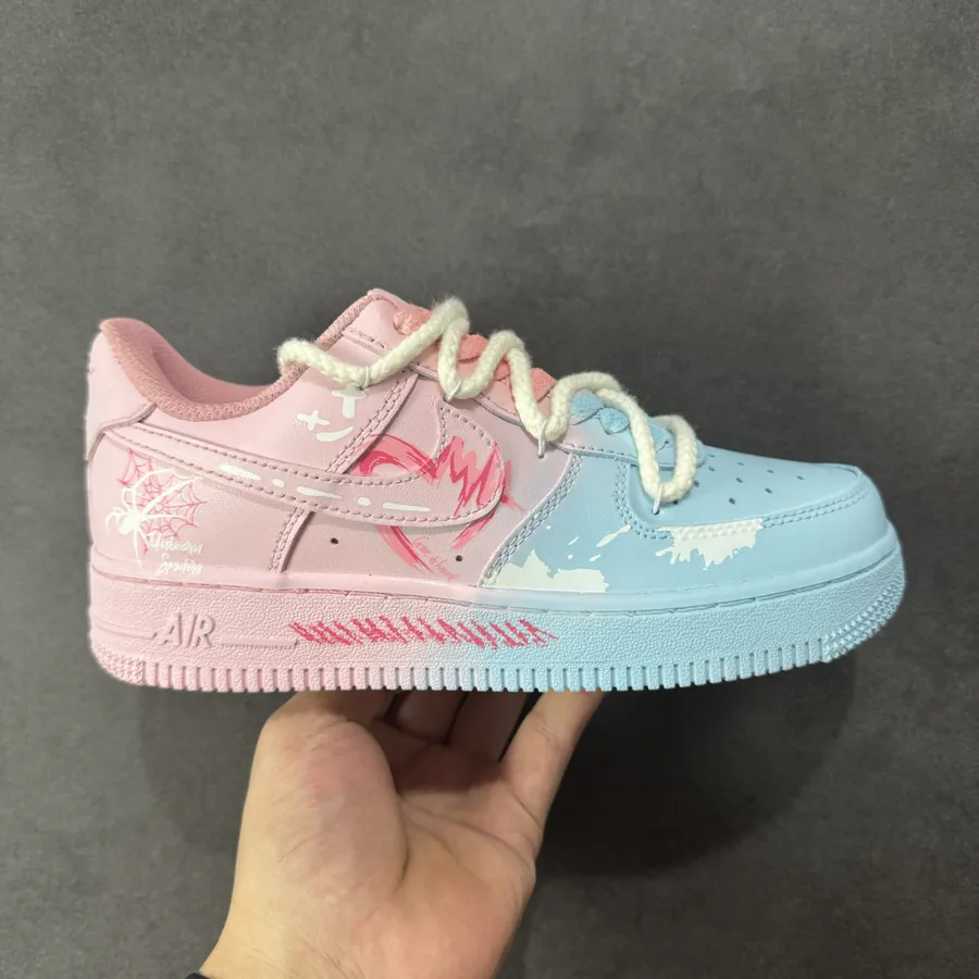 Nike Air Force 107 Low Purple Butterfly Low Top Sneaker