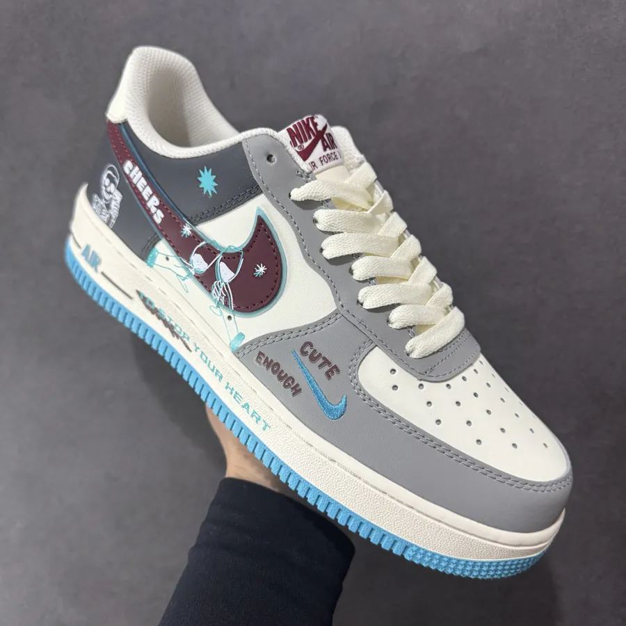 Nike Air Force 1 Stop Drinking Custom Low Top Sneakers