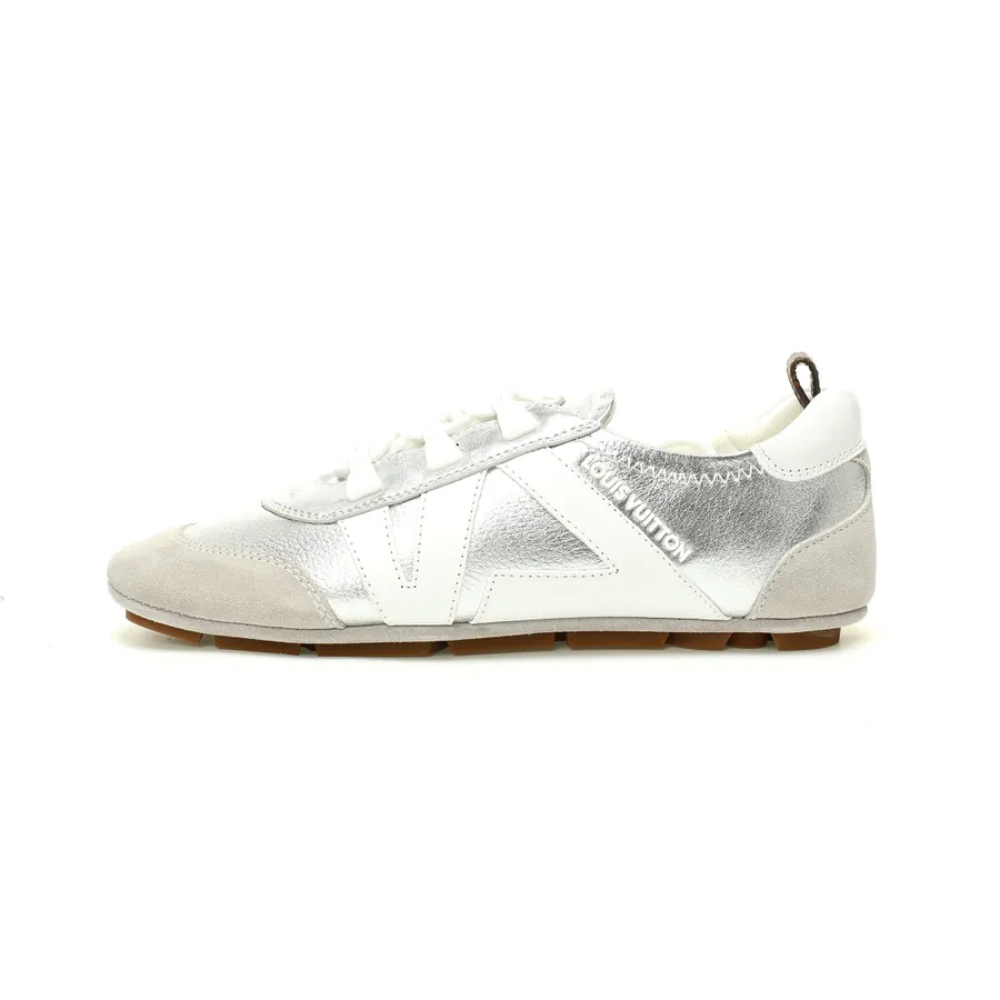 Louis Vuitton Sneakerina Ballet Low Top Sneaker Silver Metallic