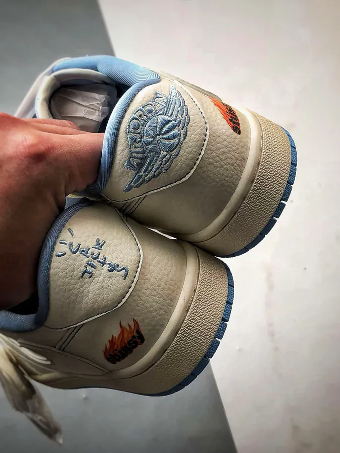 Air Jordan 1 Low OG Stussy White Blue Toe