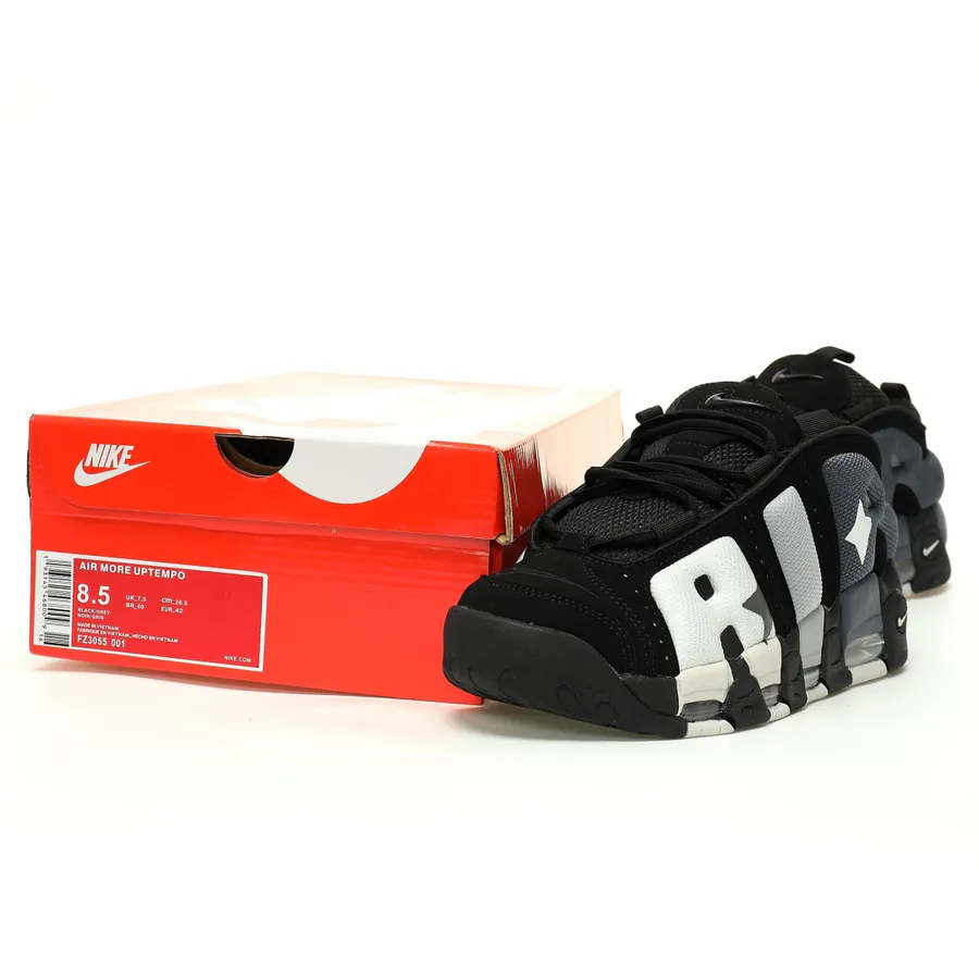 【NK】Air More Uptempo Low Dark Grey Light Crimson