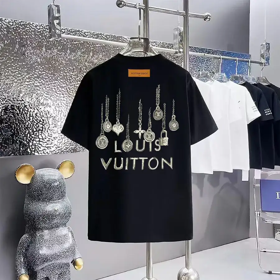 Louis Vuitton Letter Logo Print T Shirt 160 Version