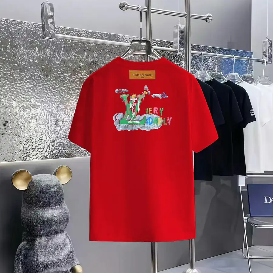 LOUIS VUITTON Letter Logo Print T Shirt