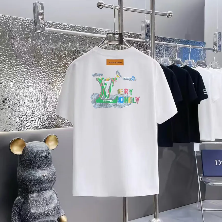 LOUIS VUITTON Letter Logo Print T Shirt