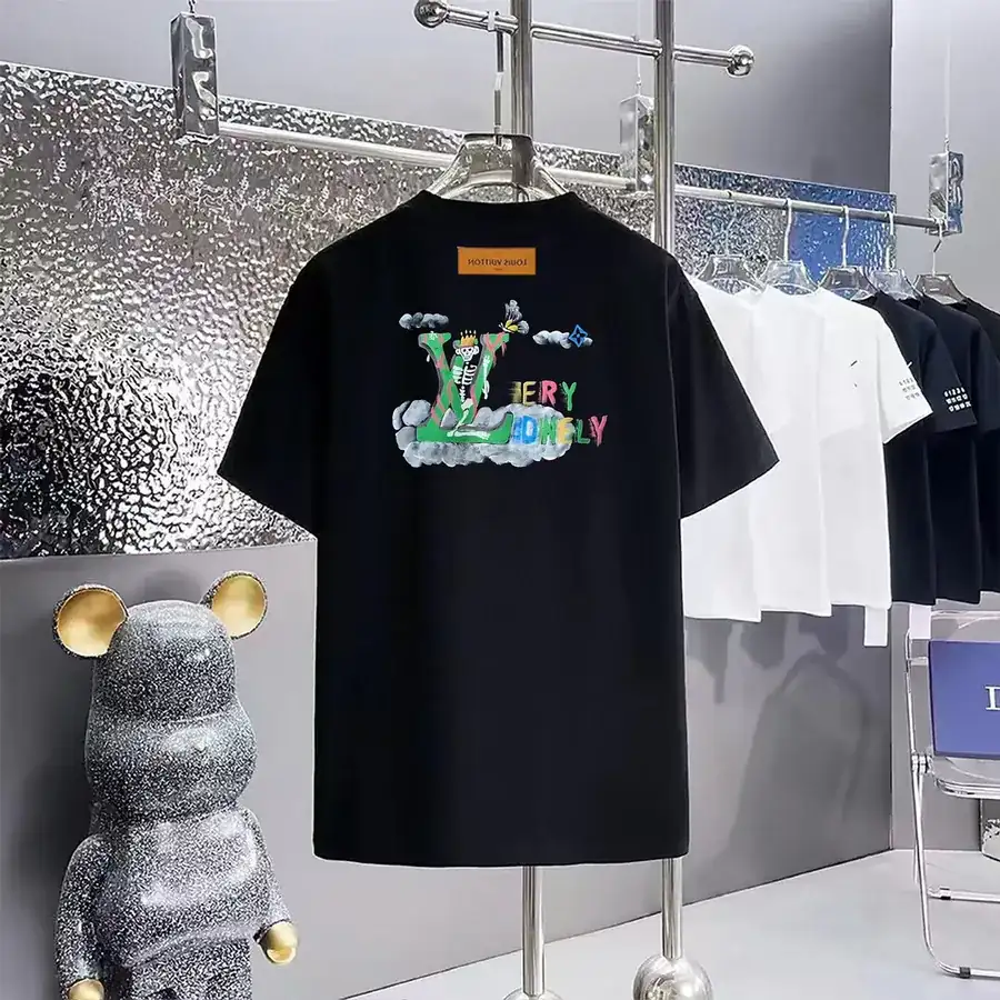 LOUIS VUITTON Letter Logo Print T Shirt
