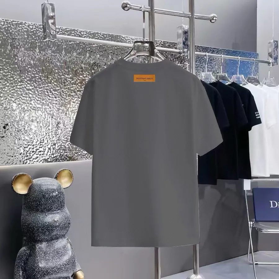 LOUIS VUITTON 160 Version Print Round Neck Short Sleeve T Shirt