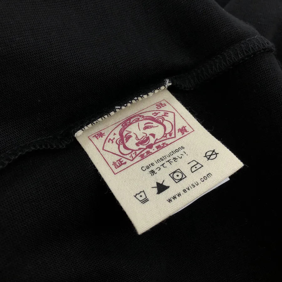 EVISU New Buddha Print Oversized T Shirt for Couples