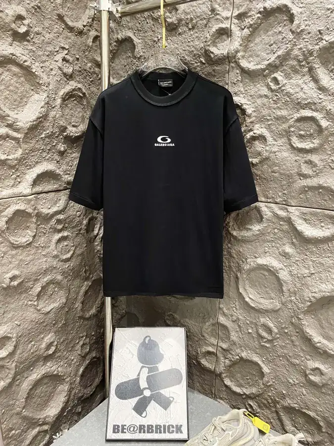 BALENCIAGA Paris 2025 New Loop Sports Letter Logo T Shirt