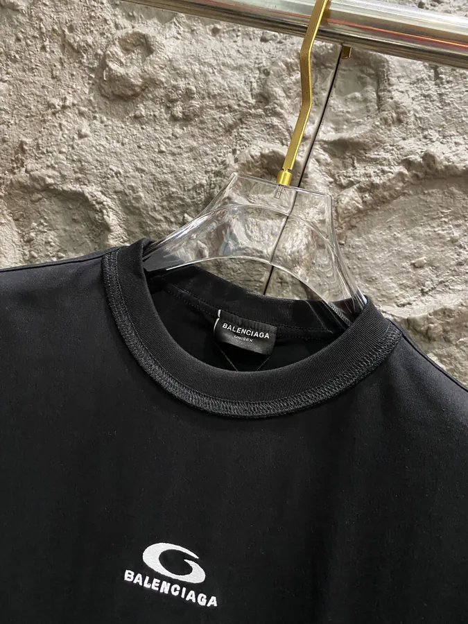 BALENCIAGA Paris 2025 New Loop Sports Letter Logo T Shirt