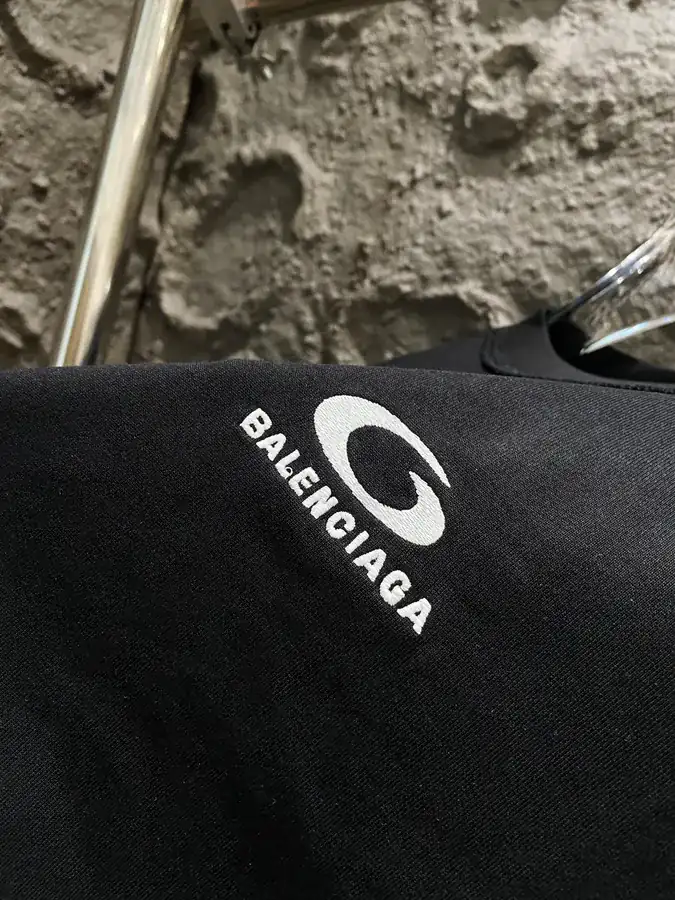 BALENCIAGA Paris 2025 New Loop Sports Letter Logo T Shirt