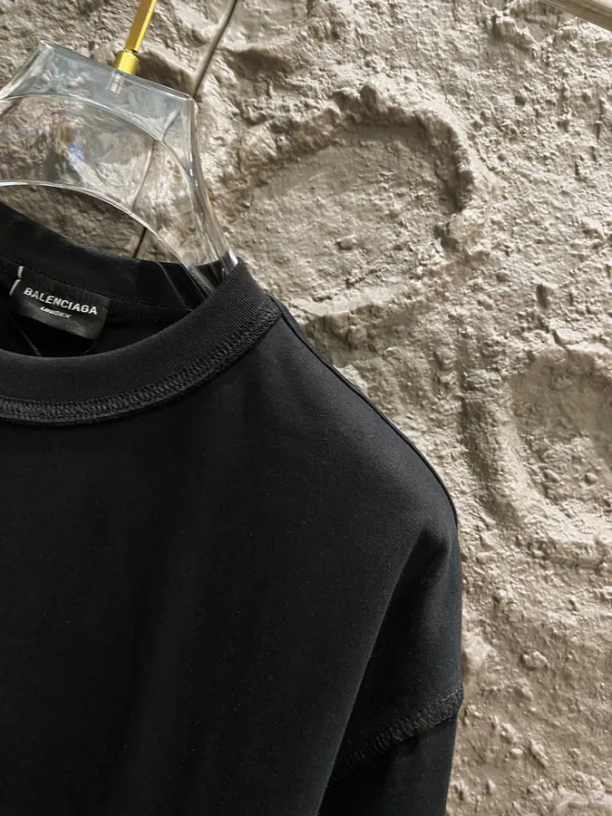BALENCIAGA Paris 2025 New Loop Sports Letter Logo T Shirt