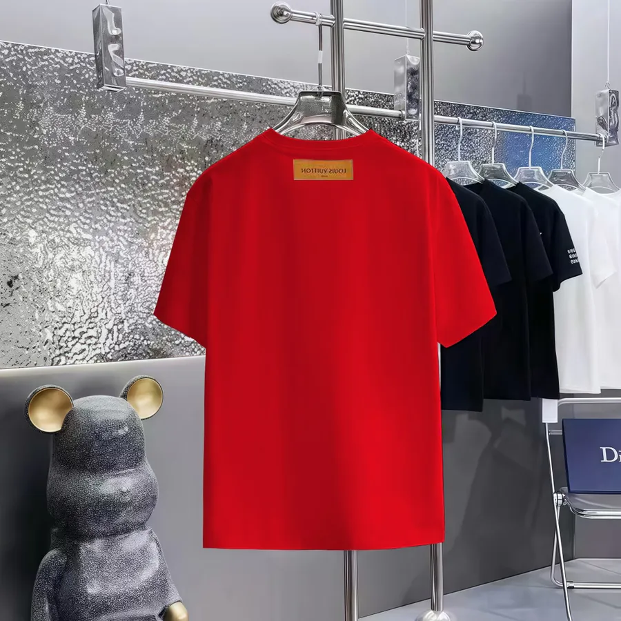 LOUIS VUITTON 160 Version Printed Round Neck Short Sleeve T Shirt