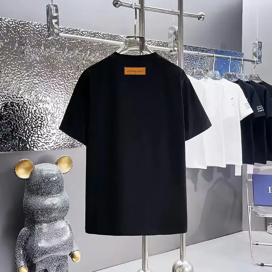 LOUIS VUITTON 160 Version Printed Round Neck Short Sleeve T Shirt