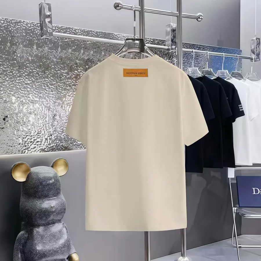 LOUIS VUITTON 160 Version Print Round Neck Short Sleeve T Shirt