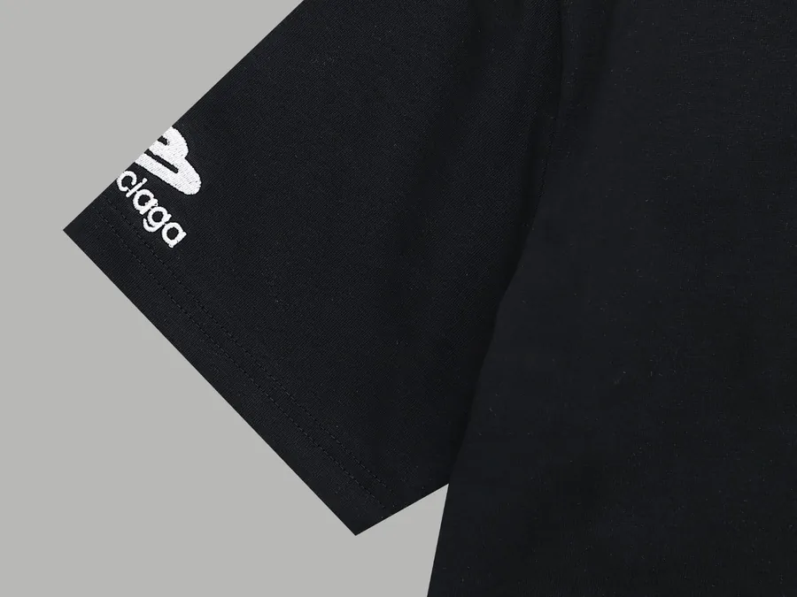 Balenciaga Reversible Embroidered Short Sleeve
