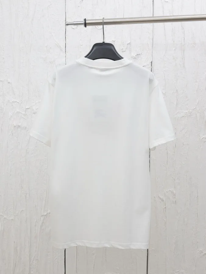 Burberry 25 Spring Summer New Gold Leaf Logo Short Sleeve T Shirt