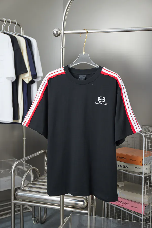 BALELE Parisian 25SS Early Spring New Collection Letter Logo Embroidery Trimmed Short Sleeve