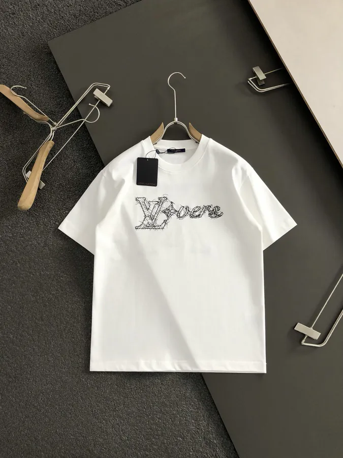 LV 25 Early Spring New Collection Exclusive Star Supply Oversized T Shirt with Embroidery