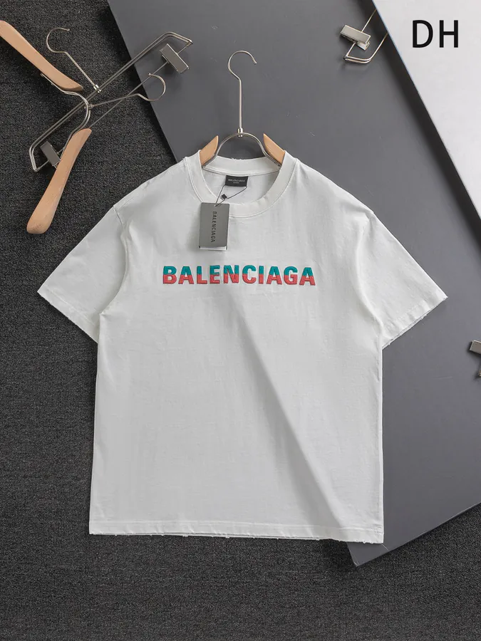 Balenciaga Be Different Round Neck T Shirt