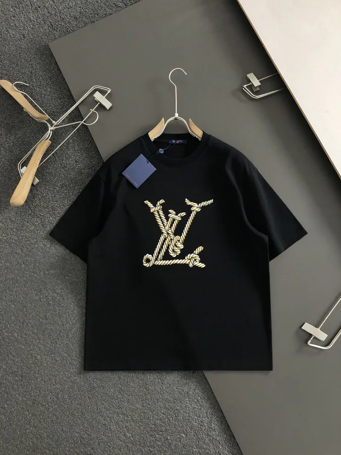 LV Classic Rope Letter Embroidery T Shirt, Unisex