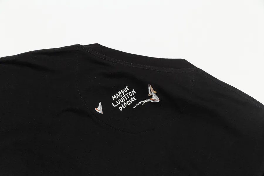 LV Roadster Spring Summer New Sail Embroidery T Shirt, Premium Edition