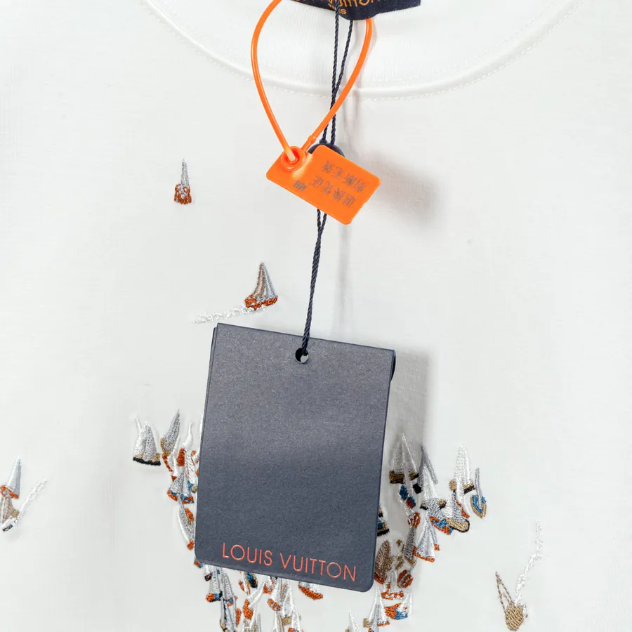 LV Roadster Spring Summer New Sail Embroidery T Shirt, Premium Edition