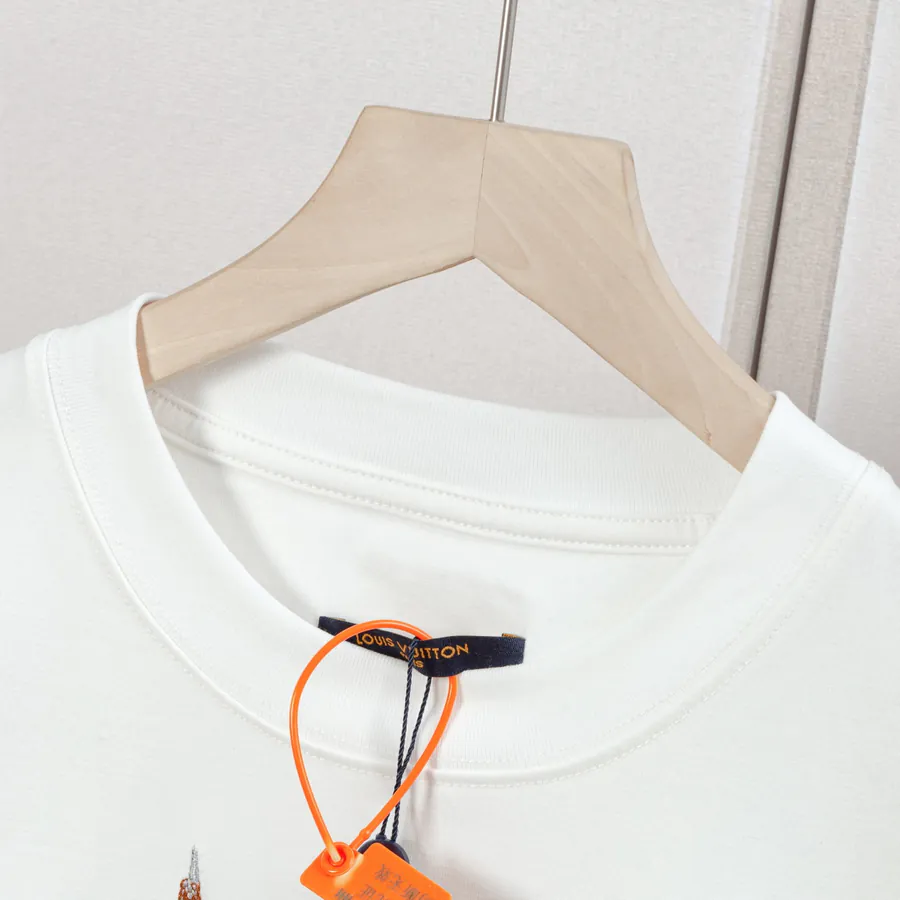 LV Roadster Spring Summer New Sail Embroidery T Shirt, Premium Edition