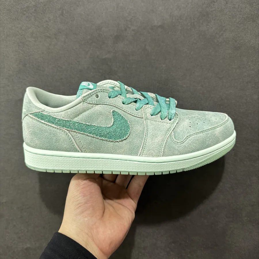 Air 1 Low Washed Teal Calfskin Sneaker