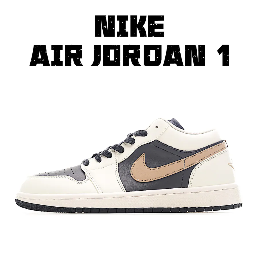 Air Jordan 1 Low Official Stock, Premium Leather