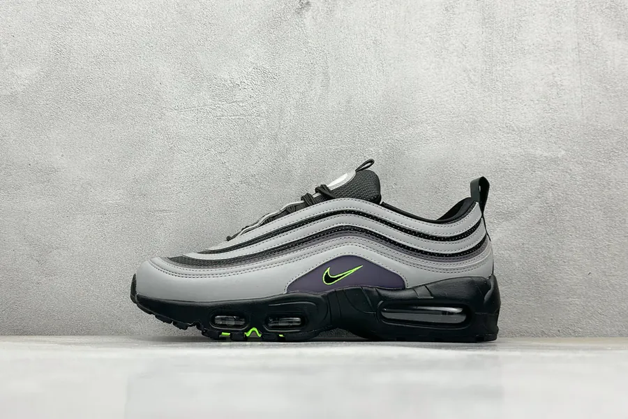 Division Street x Nike Air Max 9597 Grey Black Retro Running Shoes