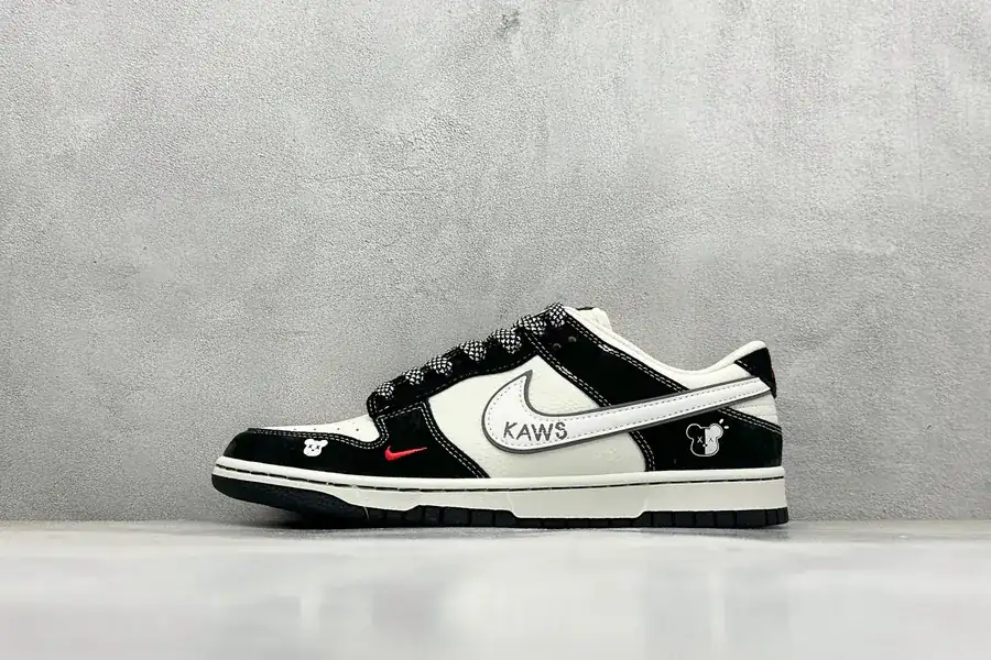 Nike SB Dunk Low KAWS Collaboration Bear White Swoosh