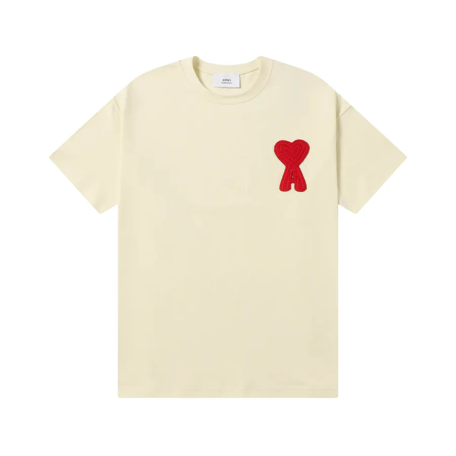 AMI 606 Summer Short Sleeve 100% Double Cotton, Grained Calfskin