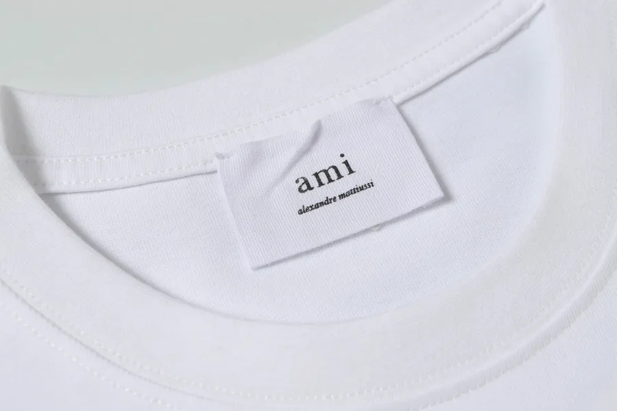AMI春夏短袖 100%双纱棉 270克重