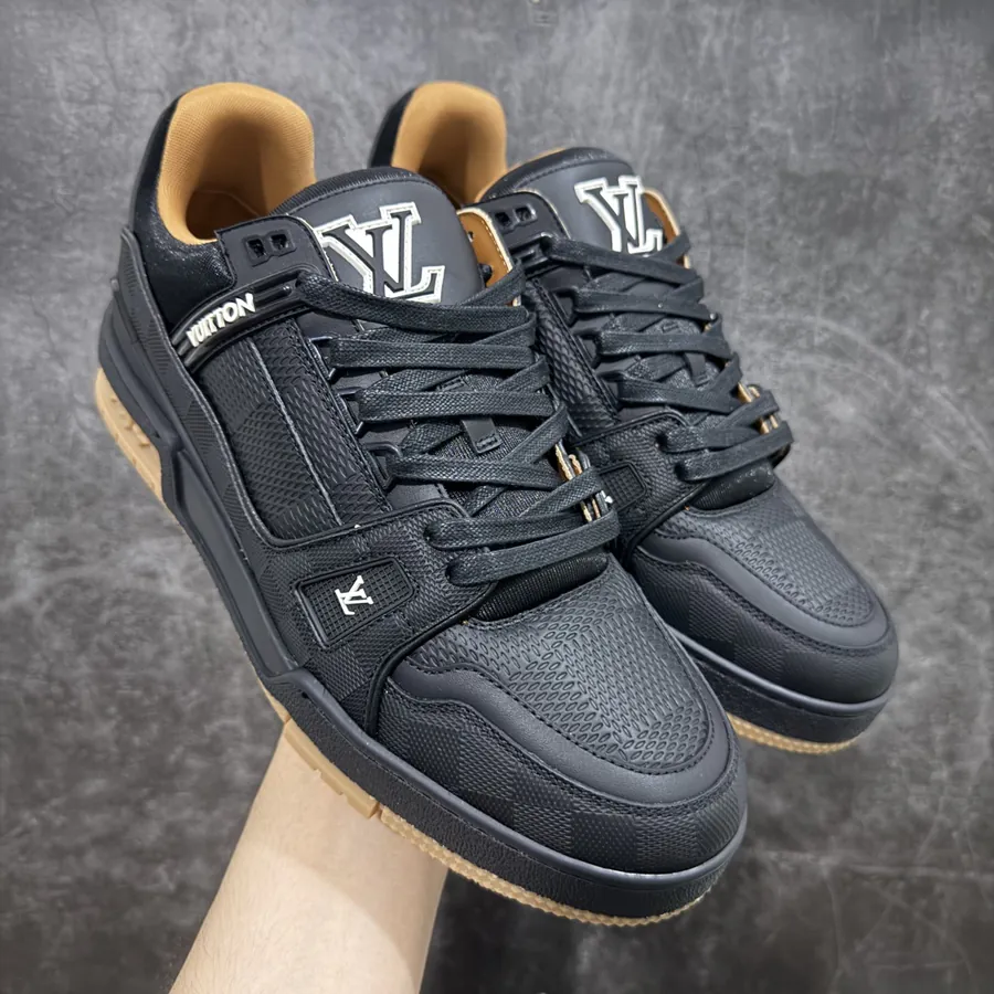 LV Trainer Series Premium Replica, Black Brown, Grained Calfskin