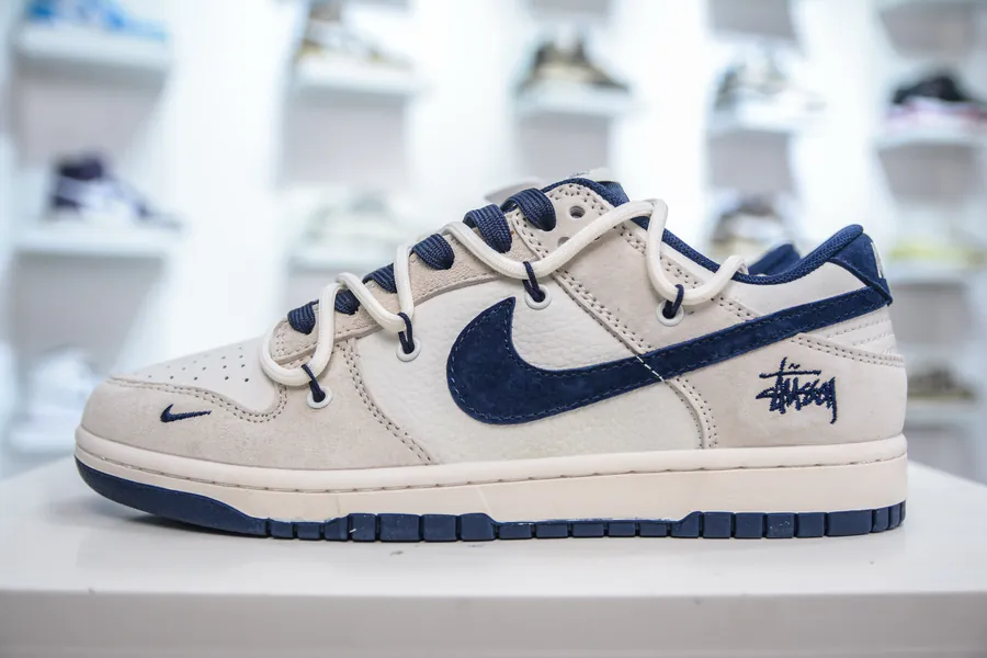 SB Dunk Low x 联名 米灰蓝绑带