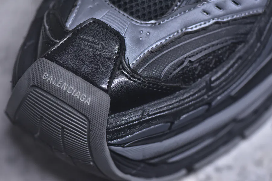 Balenciaga Platform Sneaker with Thick Sole and Buckle Detail